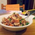 Quinoa tricolore con gamberetti, pisellini e[...]
