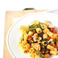 Mezze maniche con cime di rapa, merluzzo e[...]