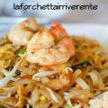 Noodles risottati con mazzancolle e verdure