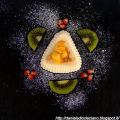 Panna cotta alle banane con ananas caramellato