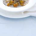 Minestra di gramigna e zucca al timo