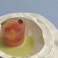 Gelatine di pompelmo rosa con crema inglese al[...]