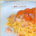 Tagliolini con zucca e gamberetti