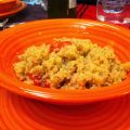 Quinoa con gamberetti al curry e pomodorini