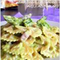 Farfalle integrali cremose agli asparagi