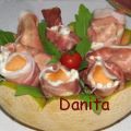 Involtini di prosciutto cremosi