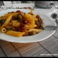 Pasta melanzane e pomodori secchi