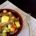 Zuppa di Ceci Patate e Funghi Champignons