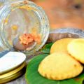 Biscottini con composta di mele, pere e nocciole