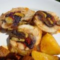 Cosce di pollo ripiene di verdure grigliate e[...]