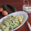 Farfalle con zucchine e stracciatella all'uovo