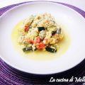 ZUCCHINE E POMODORI ALLE UOVA STRAPAZZATE
