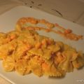 FARFALLE AL PESTO DI POMODORI E GAMBERI