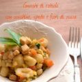 Gnocchetti di robiola con pesce spada, zucchine[...]