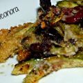 ZUCCHINE gratinate con OLIVE e CAPPERI