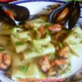 Paccheri rigati con cozze e zucchine