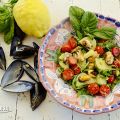 Insalata Fresca Di Cozze e Patate con Datterini