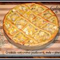 CROSTATA CON CREMA PASTICCERA, MELE E PINOLI