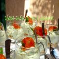 Cheesecake robiola e zucchine nel bicchiere