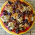 Pizza di polenta ai funghi