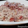 Orzotto al montepulciano con gorgonzola, speck[...]