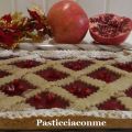 Crostata speziata con crema alla melagrana