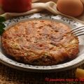 Frittata di rigatoni, pancetta e caciocavallo