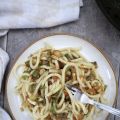 Troccoli con fiori di zucca, colatura di alici[...]