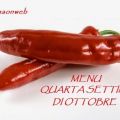 MENU DELLA SETTIMANA – quarta settimana di[...]