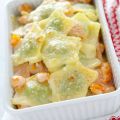 Pasticcio di ravioli con gamberi e salmone[...]