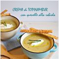 Crema di Topinambur con quenelle alla robiola