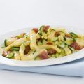 Carbonara con zucchine e bacon