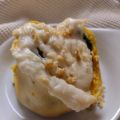 Rosette di pasta ripiene di zucca e spinaci
