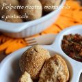 Polpette con ricotta, mortadella e pistacchi