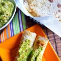 Burritos al manzo piccante con guacamole