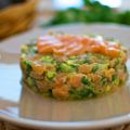 Tartare di verdure e salmone