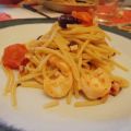 Spaghetti al polipo e olive taggiasche