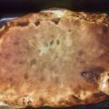 Focaccia ripiena di prosciutto e mozzarella