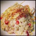 ...Risotto al porro e melagrana...