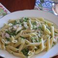 Penne cremose con robiola e prosciutto cotto