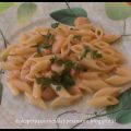 Mezze penne con gamberetti