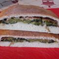 Schiacciata con speck e broccoli