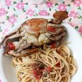 Spaghetti con i granchi blu