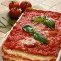 Lasagne alla mozzarella.