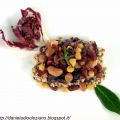 Insalata di legumi con il radicchio di Chioggia