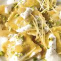 Ravioli di magro con ricotta e limone