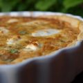 Tarte di piselli e formaggio di capra