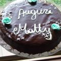 Torta al ciocciolato con ganache.