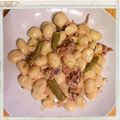 GNOCCHI DI PATATE CON CALAMARI E ASPARAGI