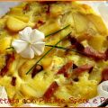 Frittata al forno con  patate speck e porri